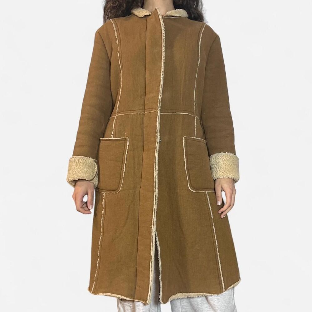 Unbranded Women's Brown and Tan Coat